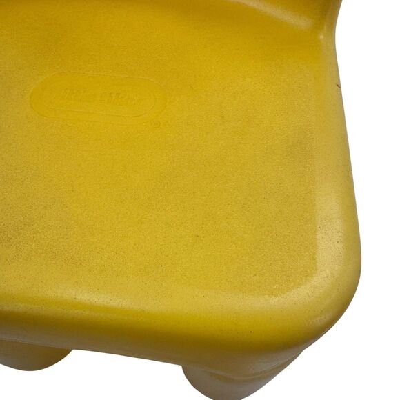 Vintage Little Tikes CHILD SIZE Yellow Chunky Chair Sturdy Plastic Made In USA - Picture 3 of 16